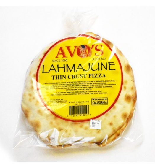 LAHMAJUNE THIN CRUST PIZZA
